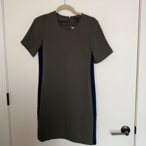 Ann Taylor Olive Green Shift Dress